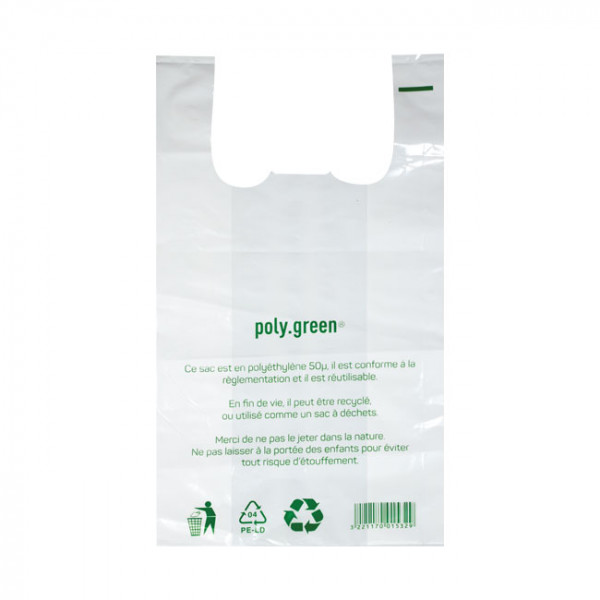 Sacs réutilisables à bretelles 26x45 cm - Catégorie Sacs et sachets