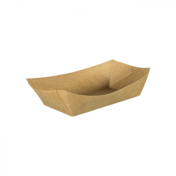 Barquette en carton kraft 380 mL - Catégorie Barquettes, boîtes, pots et bols