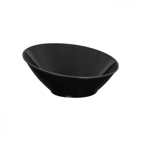 Verrine ovale noire réutilisable 8 cL