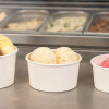 Pot à glace carton blanc pour 2 boules de glace