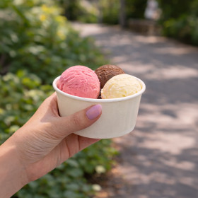 Pot carton pour glace italienne