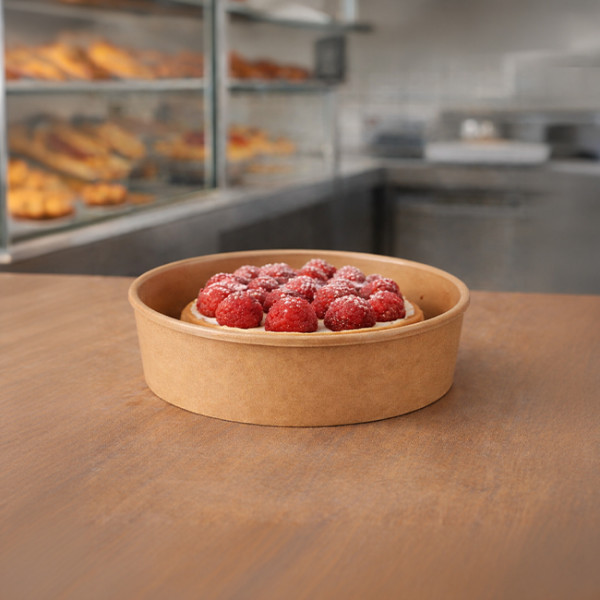 Petite boite ronde pour pâtisserie