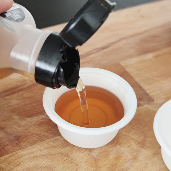 Mini bol fibres de canne à sucre carrée 59 ml G10088 biodegradable.