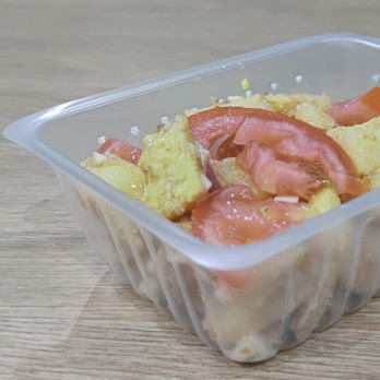 Barquette charcutière en plastique translucide 375 mL