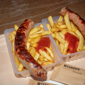 Barquette à frites jetable