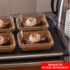 Barquette et couvercle en carton pour vente à emporter de dessert