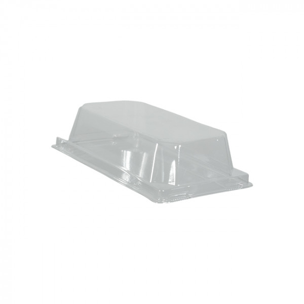 Couvercle en PET pour barquette en carton kraft 230 mL