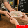 Boîtes jetable en bambou packaging alimentaire à emporter