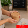 Couvercle pour pot à soupe en carton kraft Thouy emballage alimentaire