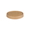 Couvercle en carton kraft pour pot à soupe 12 Oz et 16 Oz