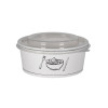 Bol en carton blanc décoré et couvercle en PET 750 mL - Collection tendance