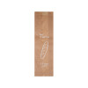 Sachet tradition x 1 en papier kraft décoré 9 + 5 x 34 cm - Collection naturelle