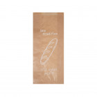 Sachet tradition x 2 en papier kraft décoré 14 + 6 x 34 cm - Collection naturelle
