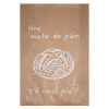 Sachet pains spéciaux en papier kraft décoré 24 + 7 x 36 cm - Collection naturelle