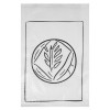 Sachet pains spéciaux en papier blanc décoré 24 + 7 x 36 cm - Collection tendance