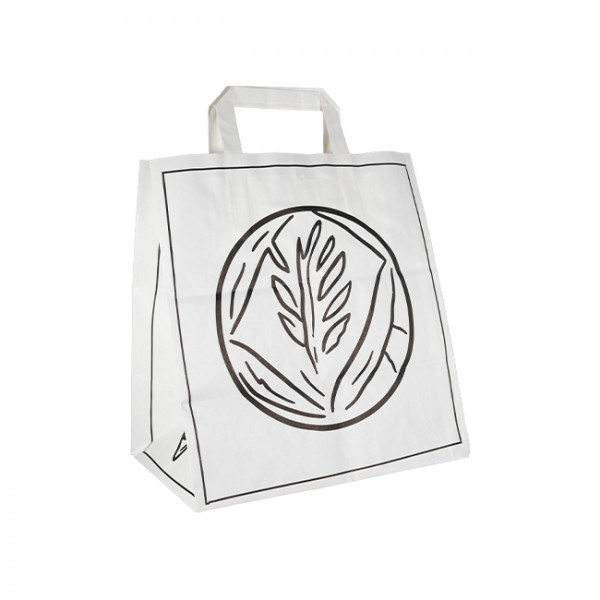 Sac papier blanc pour boulangerie