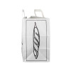 Sac cabas papier avec anses pour boulangeries