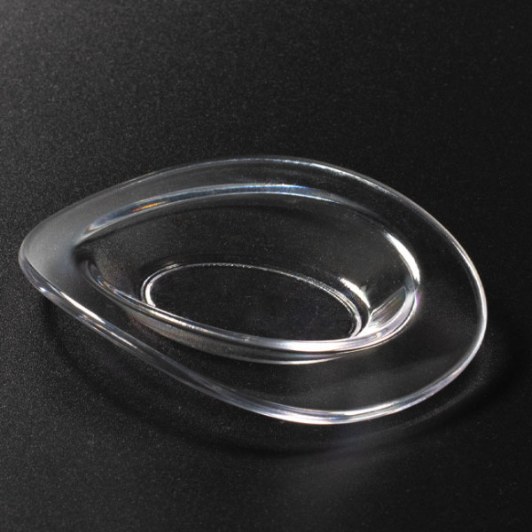 Verrine ovale luxe transparente 4 cL & lingettes rafraîchissantes.