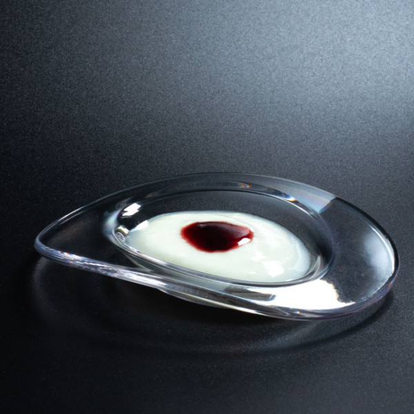 Verrine Elipse Gamme Luxe Plastique Transparent Réutilisable 53V005