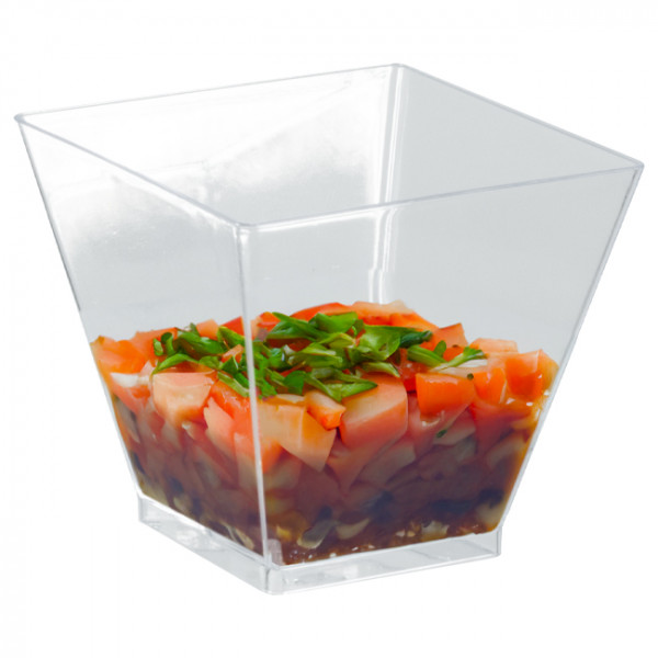 verrine cube plastique transparent 6 cl 53V011 verrine mini cube plastique transparent 6 cl verrine cube plastique transparent 6 cl 53v011