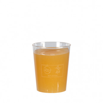 Verrine ronde en plastique transparent 4 cL