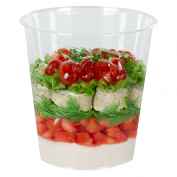 Verrine ronde réutilisable transparente 5 cL