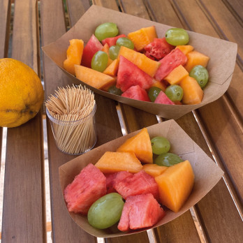 Barquette en carton kraft 680 mL