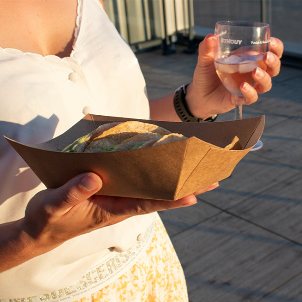 Barquettes en carton kraft écologiques