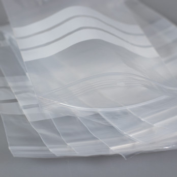 Sachet plastique ZIP pour plats témoins 12 x 18 cm