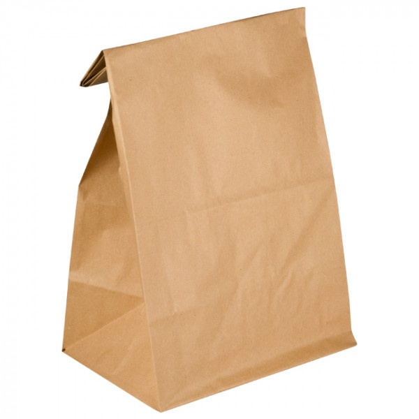 Sac en papier kraft sans poignée 20 x 16 / 40 cm