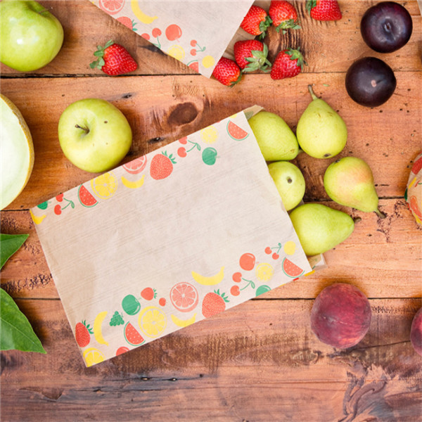 Sachets papier kraft pour la vente de fruits et légumes chez les primeurs