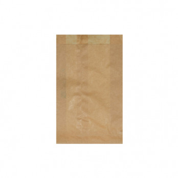 Sachet 1-2 viennoiseries en papier kraft 12 + 5 x 25 cm