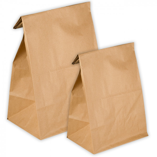 Sacs en papier kraft sans poignées