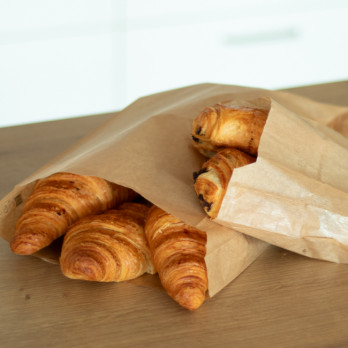Sacs croissant en papier kraft