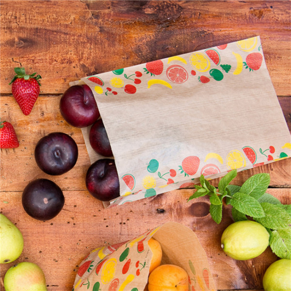 Sachet primeur en papier kraft pour fruits et légumes