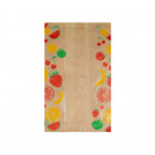 Sac fruits et légumes 1 kg en papier kraft 14 + 9 x 22 cm