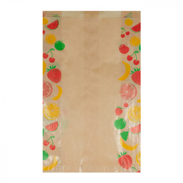 Sac fruits et légumes en papier kraft 19 x 30 cm