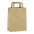 Sac cabas en papier kraft avec poignées 22 x 10 / 28 cm