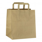 Sac cabas en papier kraft avec poignées 26 x 17 / 28 cm
