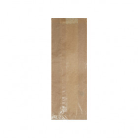 Sac 2 baguettes tradition en papier kraft 12 + 6 x 32 cm