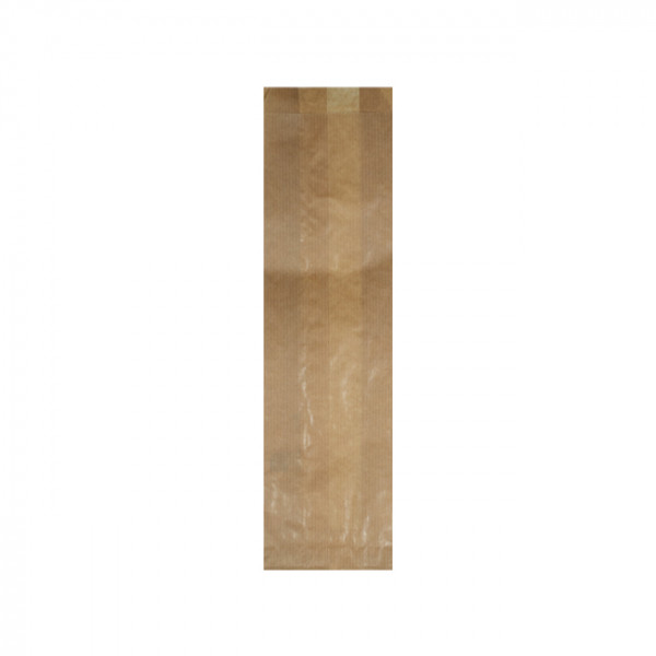 Sac 1 baguette tradition ou sandwich en papier kraft 9 + 5 x 32 cm