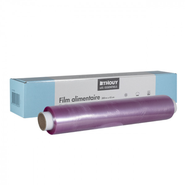 Boîte distributrice film étirable alimentaire 45 cm x 300 m