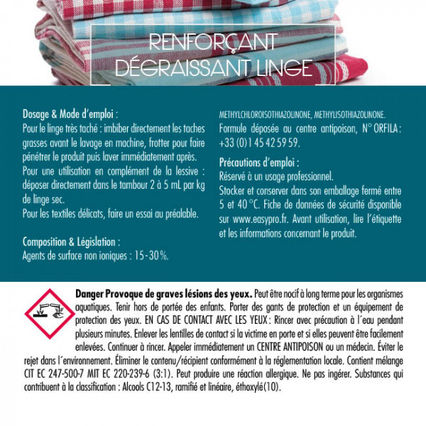 Étiquette du renforçant dégraissant liquide d'Easypro