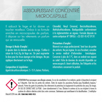 Assouplissant concentré microcapsulé Azur 2 L