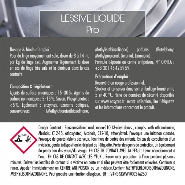 bidon de lessive liquide professionnelle