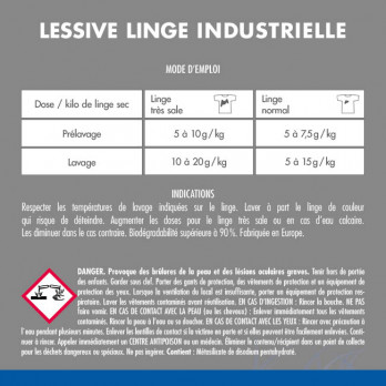 Lessive poudre industrielle 25 kg