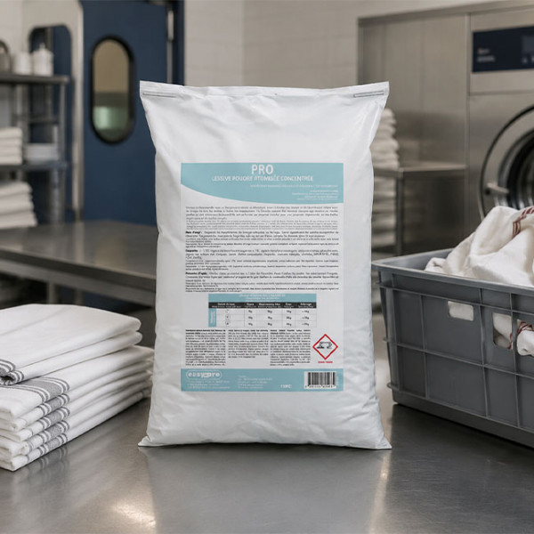 Lessive en poudre professionnelle pour les restaurants et les hôtels