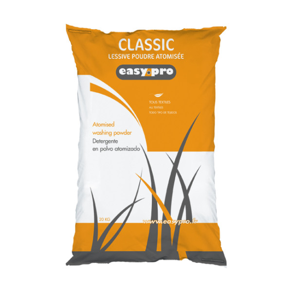 Lessive en poudre pour le lavage courant du linge professionnel