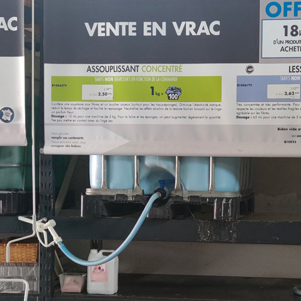 Adoucissant linge vendu en vrac en ligne