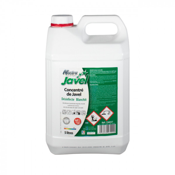 Concentré de Javel 9,6 % 5 L - Deterquat CL96 - Bidon 5 L